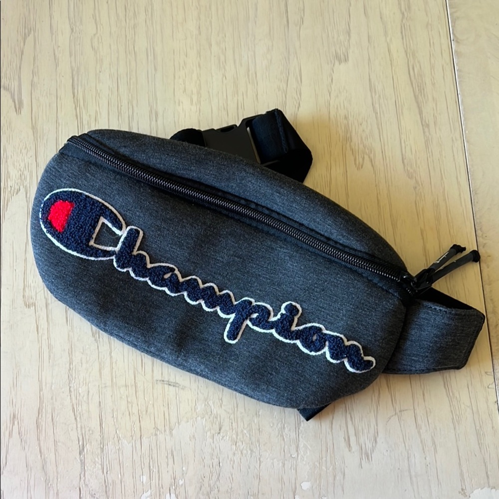 Champion Gray Belt Bag/ Fanny Pack / Cross Body with Signature Logo
